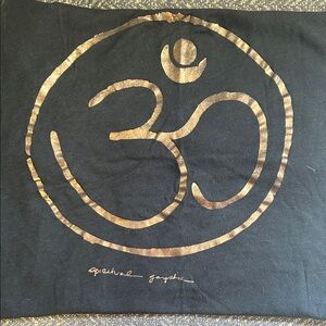 Spiritual Gangster Women's OM Logo Muscle Tee Navy XS